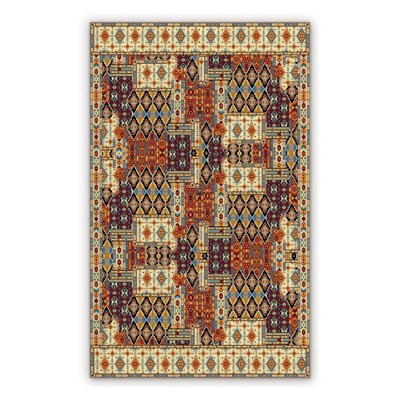 Mata winylowa wielokolorowy patchwork