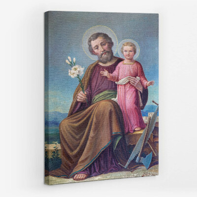 Obraz na płótnie Józef i Jezus