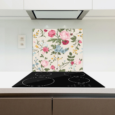 Deska do krojenia Kolorowe kwiaty różowe