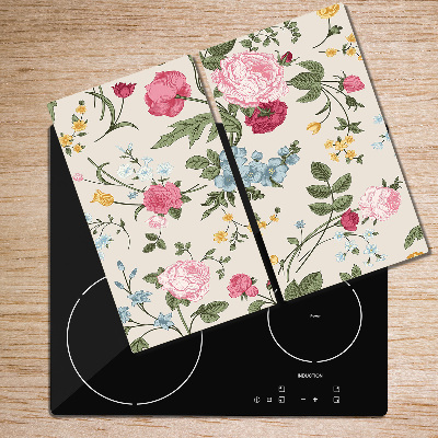 Deska do krojenia Kolorowe kwiaty różowe