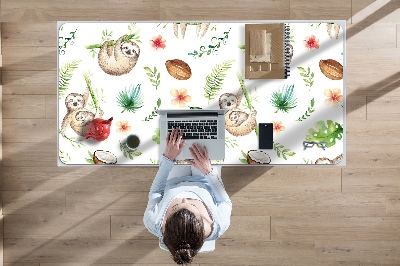 Mata na biurko dla dzieci Śmieszne leniwce