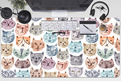 Podkładka na biurko dla dzieci Koty malowane