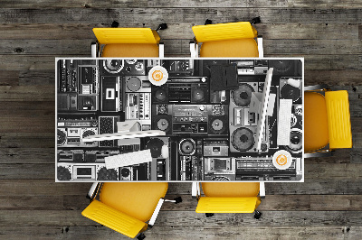 Podkładka na całe biurko Stare magnetofony