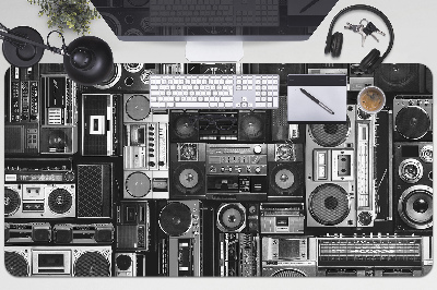 Podkładka na całe biurko Stare magnetofony