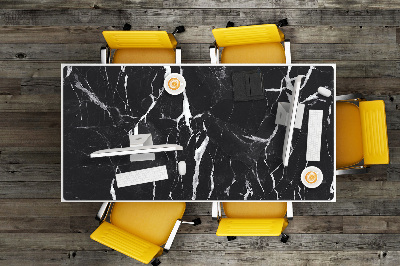 Podkładka na biurko Tekstura czarnego marmuru