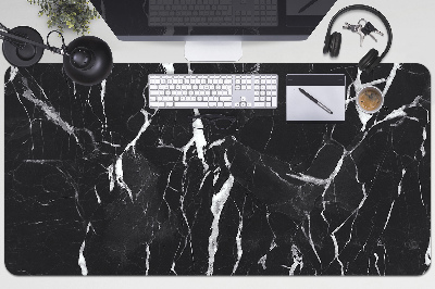 Podkładka na biurko Tekstura czarnego marmuru