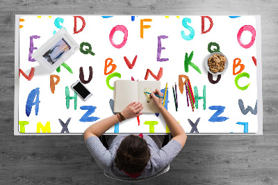 Podkładka na biurko dla dzieci Kolorowe literki