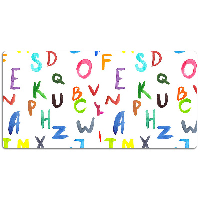 Podkładka na biurko dla dzieci Kolorowe literki