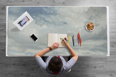 Mata ochronna na biurko Niebieskie chmury