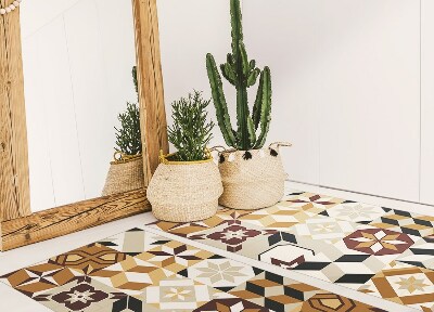 Modny winylowy dywan wewnętrzny Mix wzorów