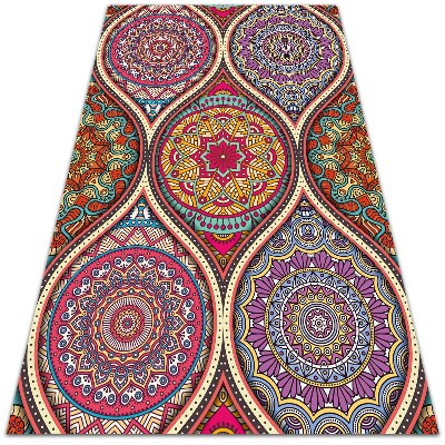 Modny uniwersalny dywan winylowy Kolorowa mandala