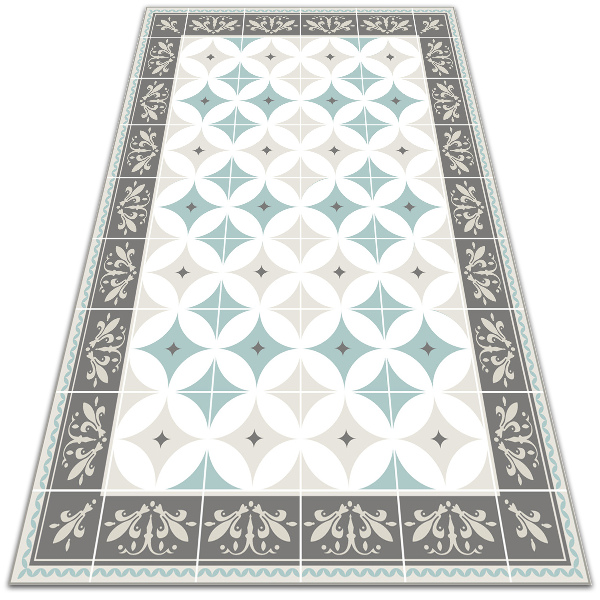 Modny winylowy dywan Skandynawskie koła