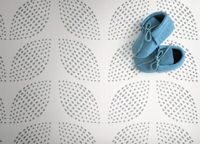 Dywan winylowy do domu Kropkowe kwiaty