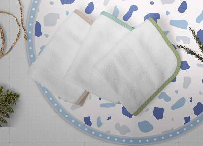 Dywan okrągły winylowy do domu okrągła abstrakcyjne ciapki