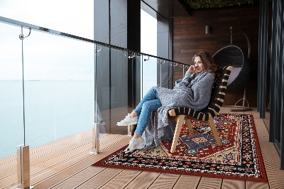 Nowoczesny dywan outdoor wzór Perska tekstura