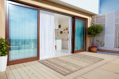 Dywan na taras do ogrodu na balkon Beżowa tkanina