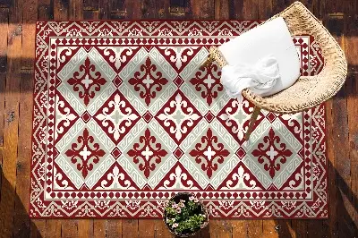 Dywan na taras do ogrodu na balkon Kwiecisty wzór
