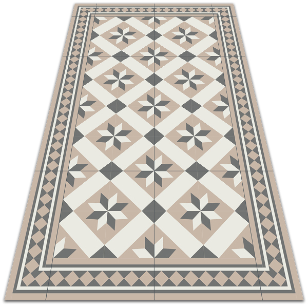 Nowoczesny dywan tarasowy Ośmioramienne gwiazdy