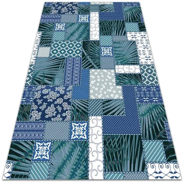 Dywan balkonowy wzór Tropikalny patchwork