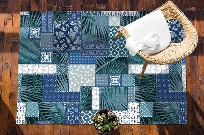 Dywan balkonowy wzór Tropikalny patchwork