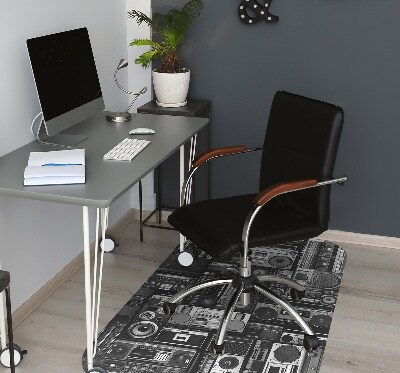 Mata na podłogę pod krzesło Old school boombox