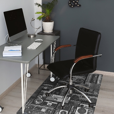 Mata na podłogę pod krzesło Old school boombox