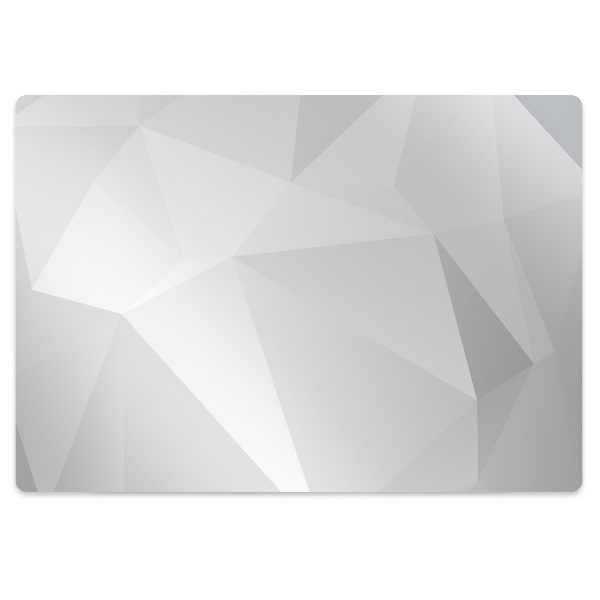 Mata pod fotel ochrona paneli Abstrakcja biała