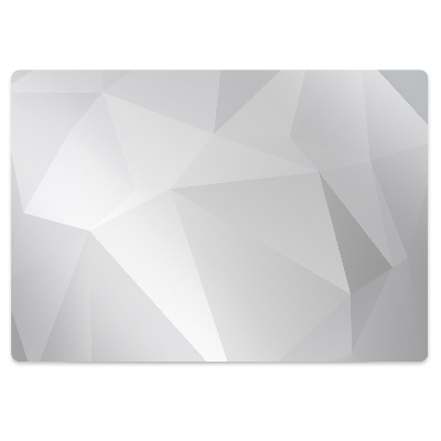 Mata pod fotel ochrona paneli Abstrakcja biała