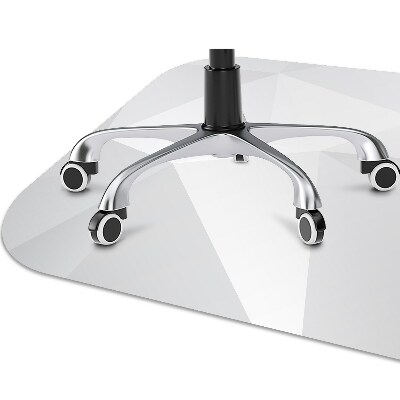 Mata pod fotel ochrona paneli Abstrakcja biała