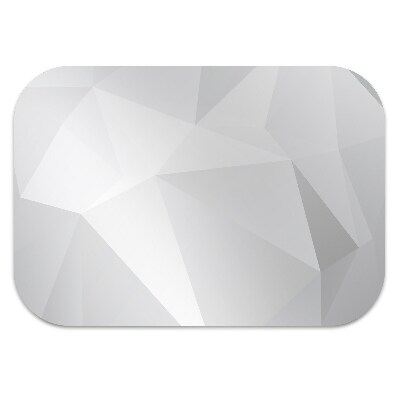 Mata pod fotel ochrona paneli Abstrakcja biała