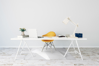 Mata pod fotel ochrona paneli Abstrakcja biała