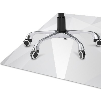 Mata pod fotel ochrona paneli Abstrakcja biała