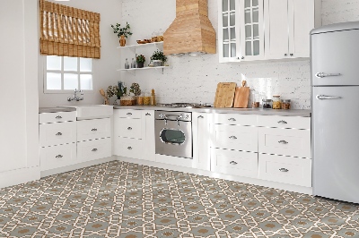 Płytki winylowe Geometryczny brązowy wzór