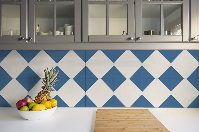 Samoprzylepne płytki PCV Niebieski romb