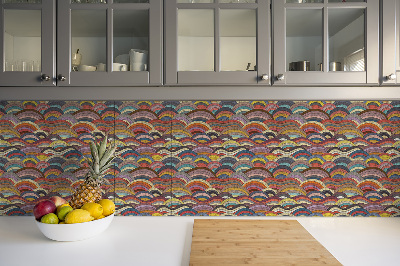 Samoprzylepne kafelki PCV Patchwork fale