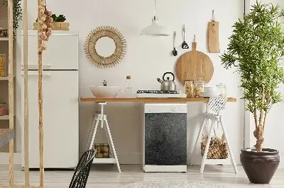Ozdobny magnes na zmywarkę Czarny beton