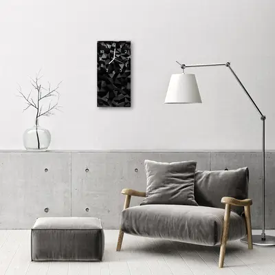 Zegar Szklany Pionowy Nowoczesny Geometria grafika 3d