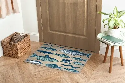 Wycieraczka przed drzwi Ryby wzór