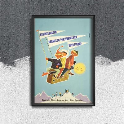 Plakat do pokoju Alpy Bawarskie Austria Niemcy