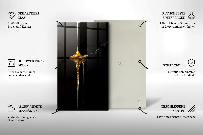 Szklana deska do krojenia Łyżeczka miodu