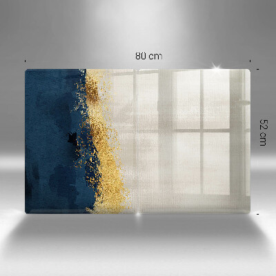 Szklana deska do krojenia Abstrakcja złoto