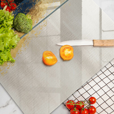 Szklana deska do krojenia Abstrakcja złoto