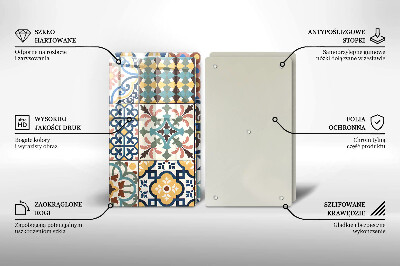 Szklana deska do krojenia Ozdobne płytki kafelki