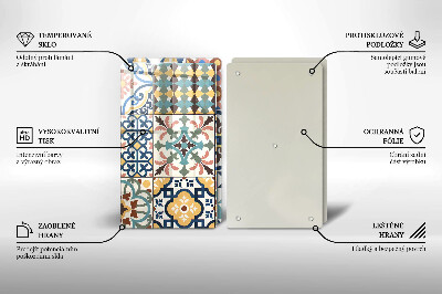 Szklana deska do krojenia Ozdobne płytki kafelki