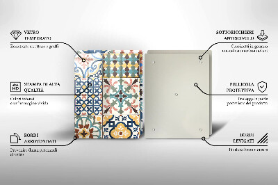 Szklana deska do krojenia Ozdobne płytki kafelki