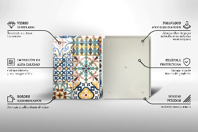 Szklana deska do krojenia Ozdobne płytki kafelki