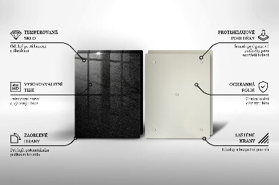 Szklana deska do krojenia skała tekstura