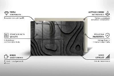 Deska kuchenna Kamienne kształty 3D