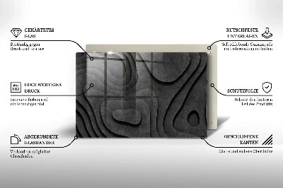 Deska kuchenna Kamienne kształty 3D