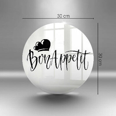 Deska kuchenna szklana Napis Bon Appetit